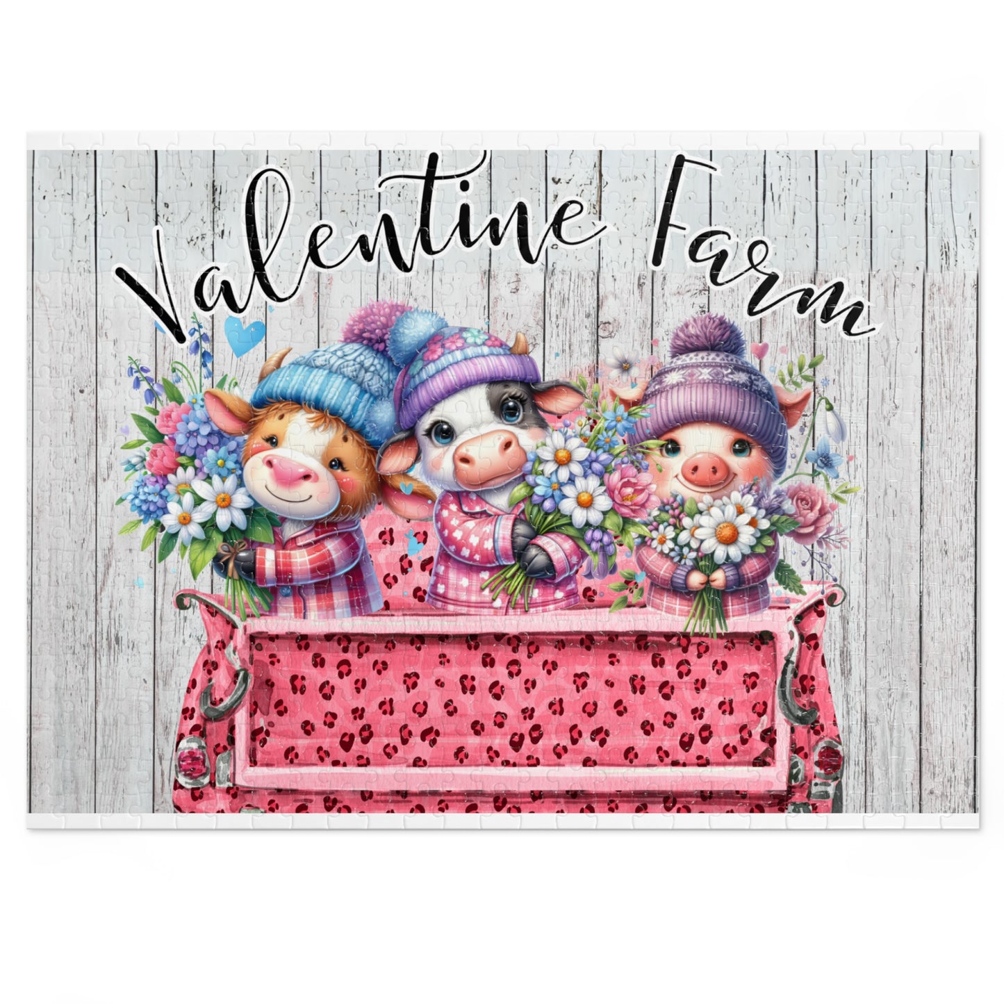 Jigsaw Puzzle, Valentine Farm, Personalised/Non-Personalised (30, 110, 252, 500,1000-Piece)