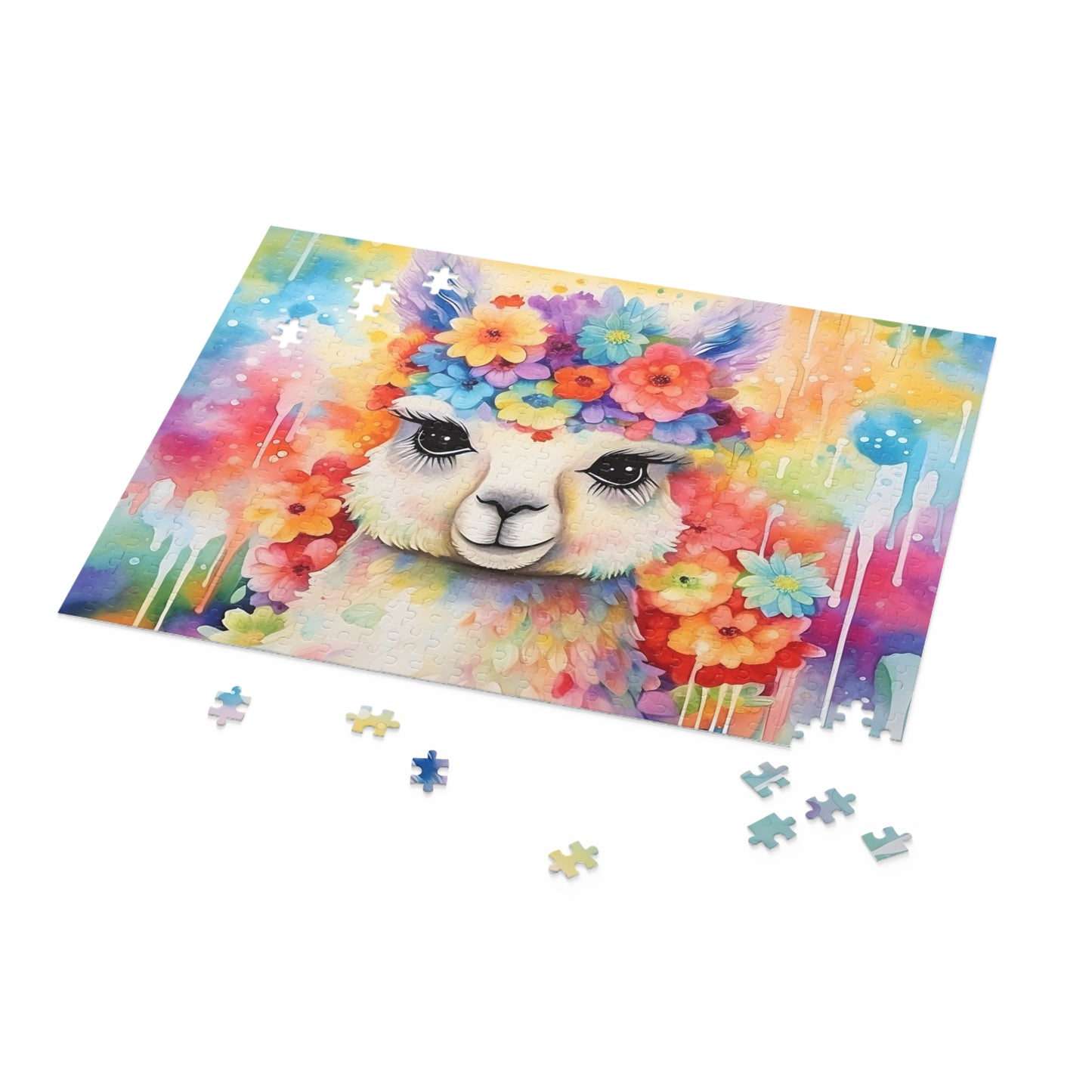 Personalised/Non-Personalised Puzzle, Llama (120, 252, 500-Piece)