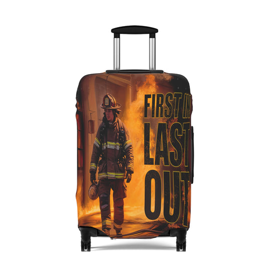 Luggage Cover, Fireman, First in Last Out, awd-1669