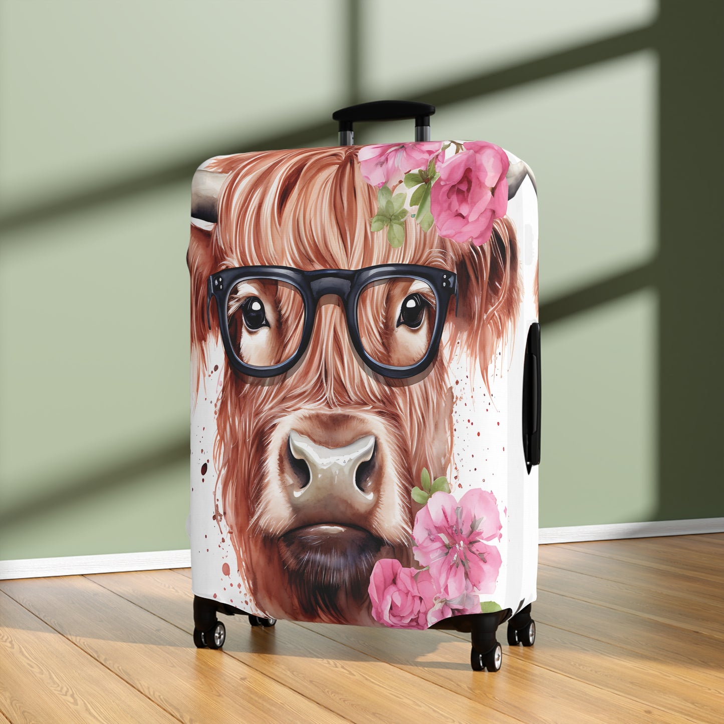 Luggage Cover, Highland Cow, awd-012