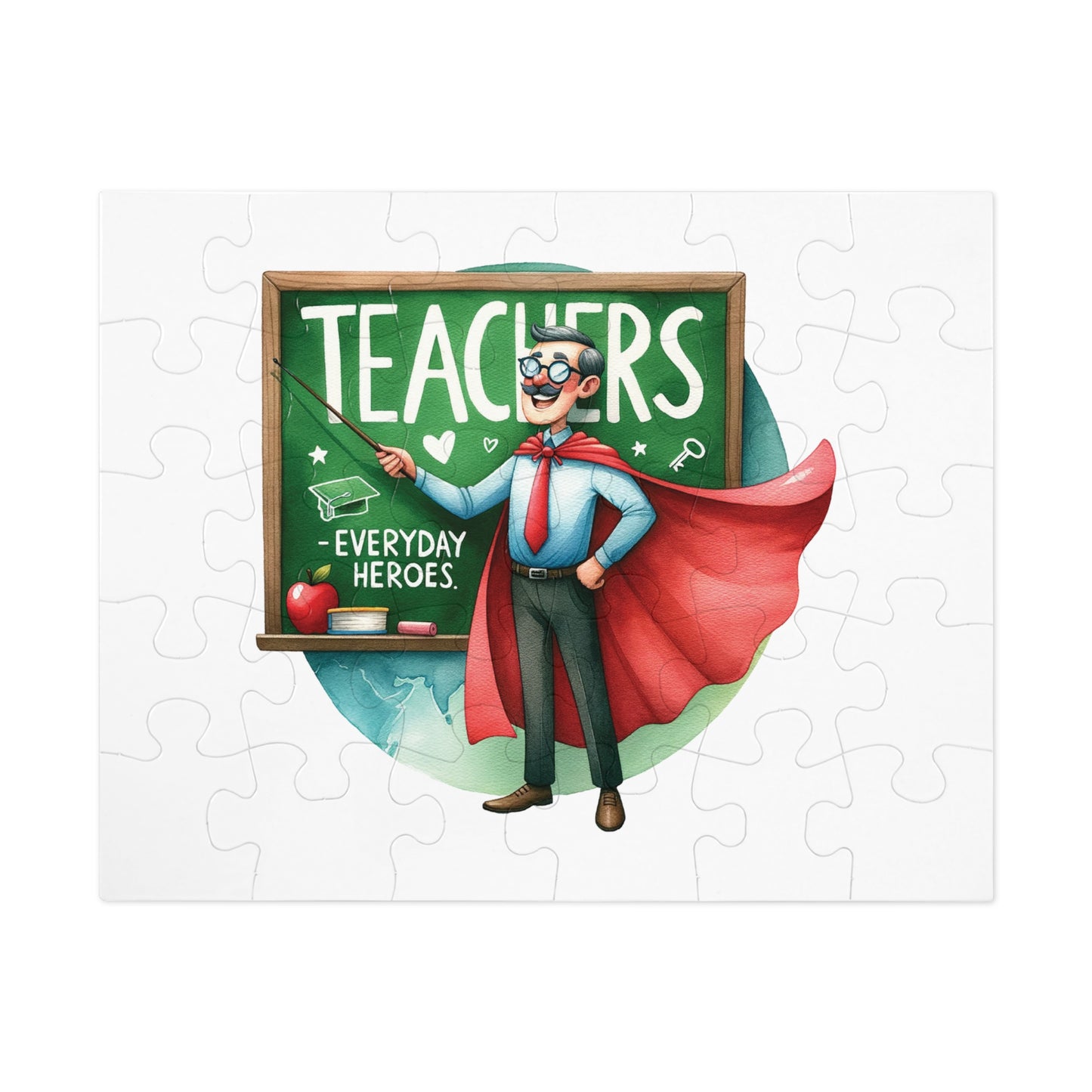 Jigsaw Puzzle, Teacher, Personalised/Non-Personalised (30, 110, 252, 500,1000-Piece)