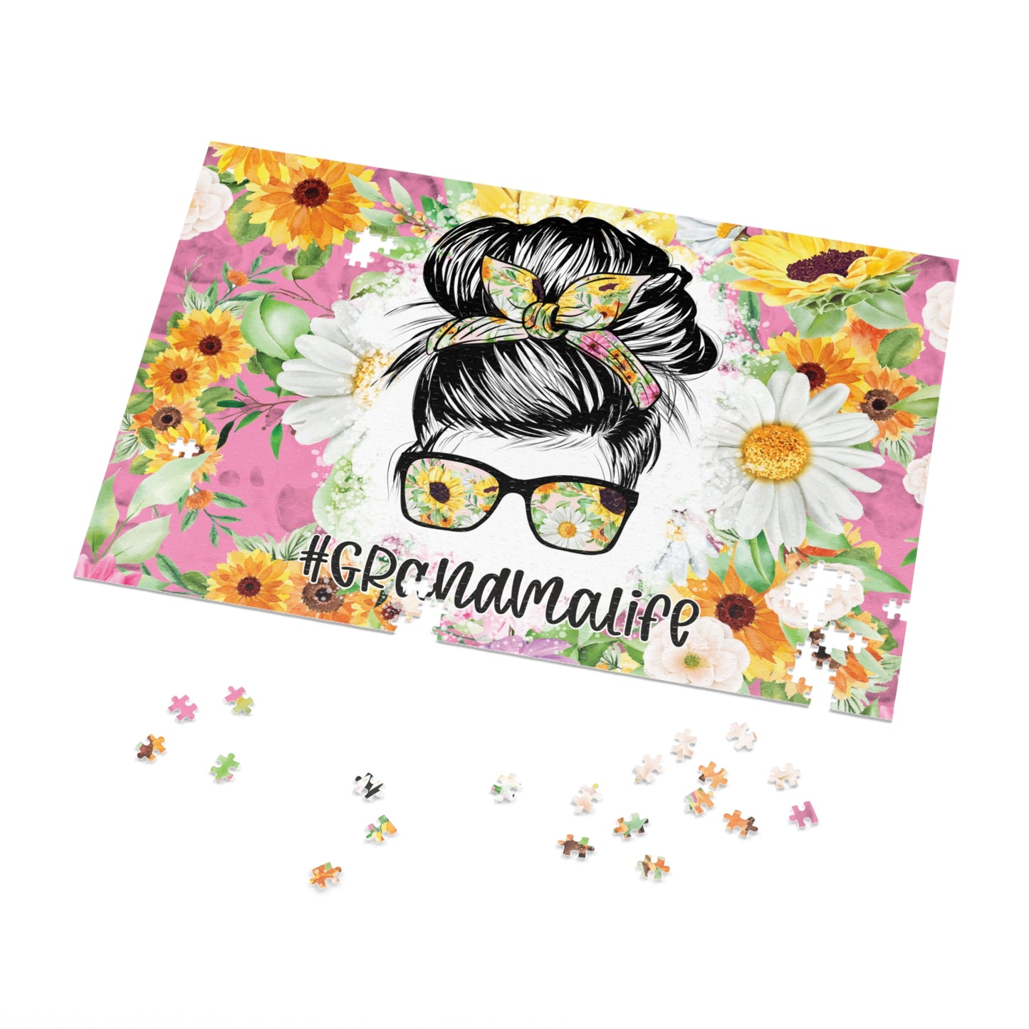 Jigsaw Puzzle, Grandma Life, Personalised/Non-Personalised (30, 110, 252, 500,1000-Piece)