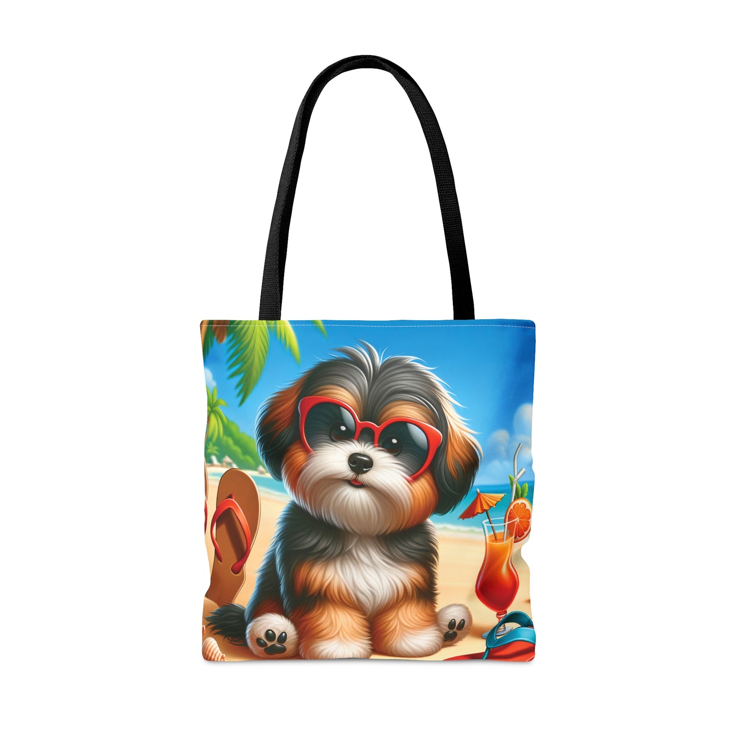 Tote Bag, Dog on Beach, Havanese, Tote bag, awd-1215