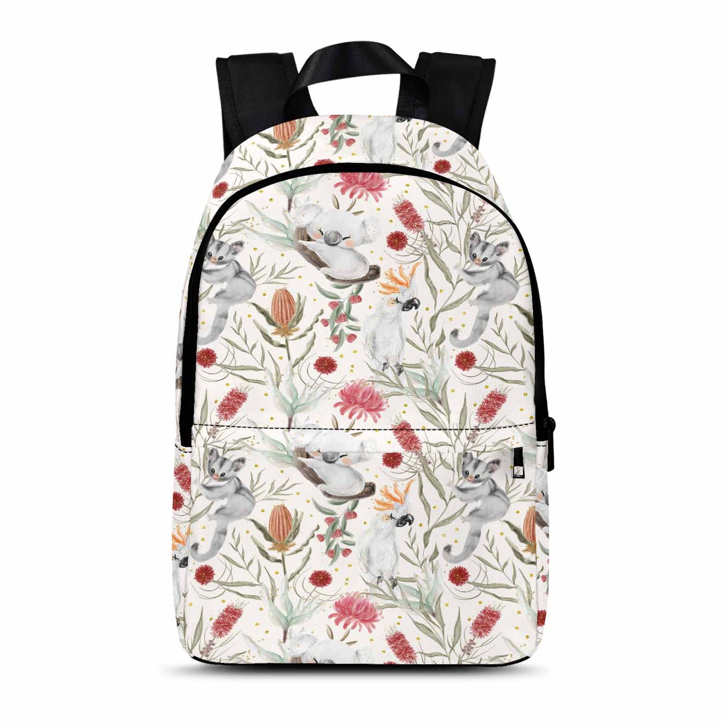 Australian Animals, Koala Cockatoo and Sugar Glider Adult Casual Backpack