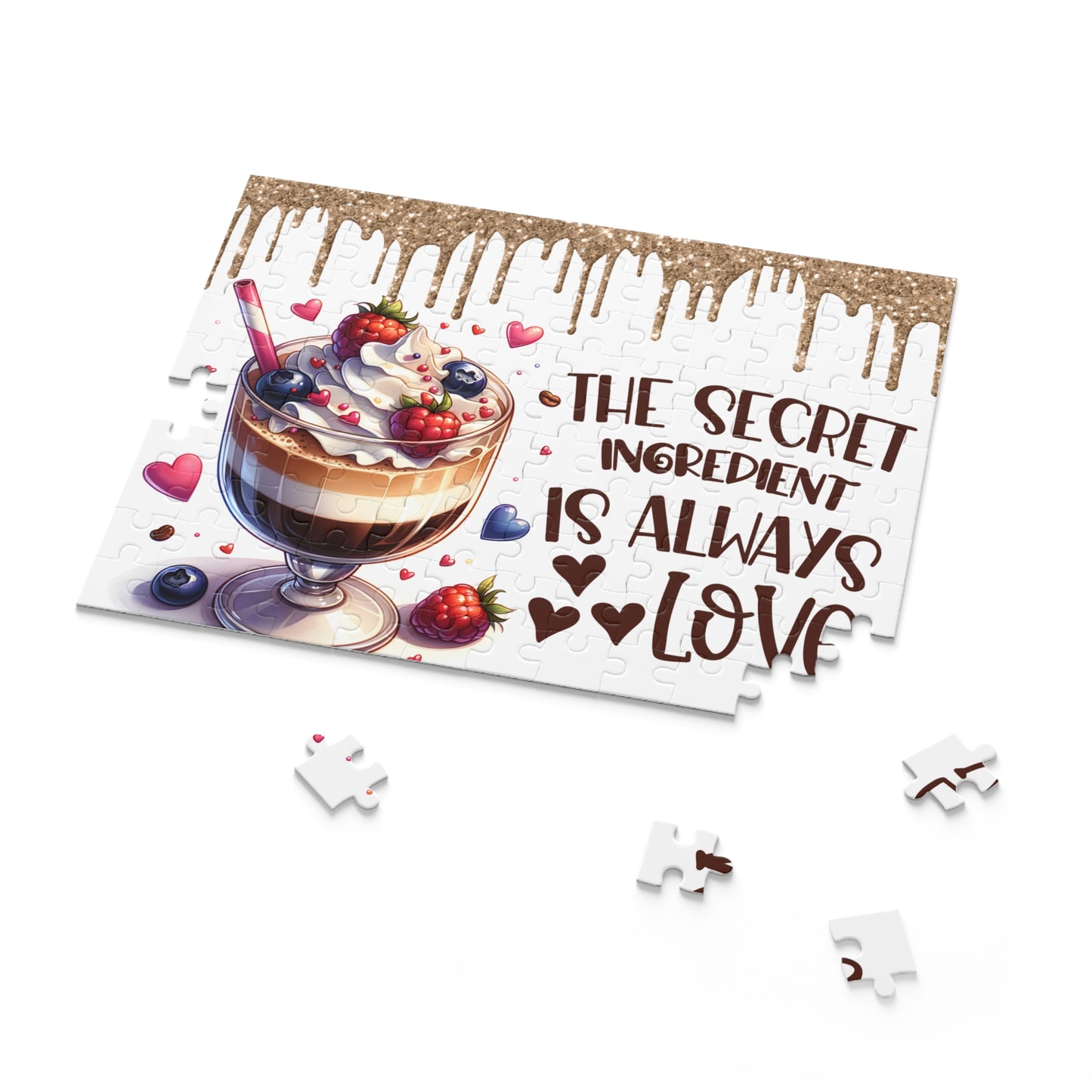 Personalised/Non-Personalised Puzzle, Travelling, The Secret ingredient is always Love (120, 252, 500-Piece)