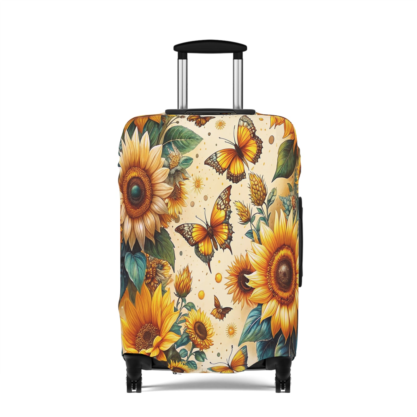 Luggage Cover, Floral, Sunflowers and Butterflies, awd-3076