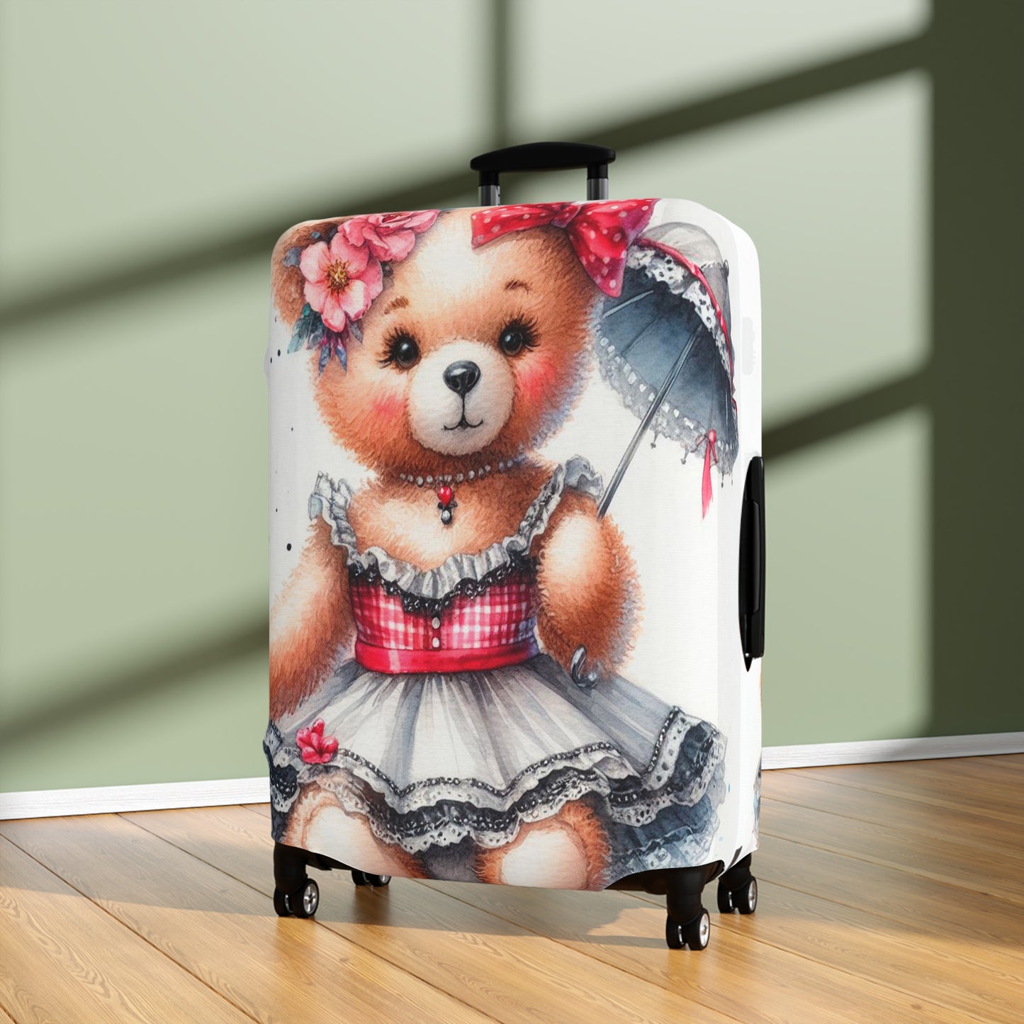 Luggage Cover, Rockabilly, Teddy Bear, awd-3033