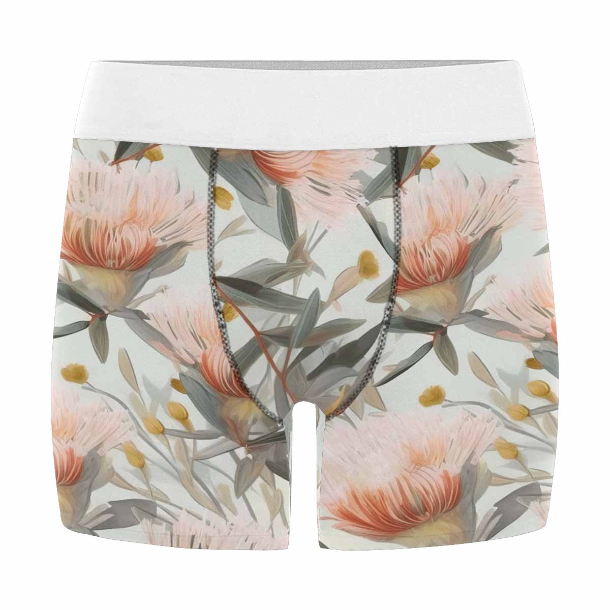 Australian Wattle Men's All Over Print Boxer Briefs (Made In AUS)