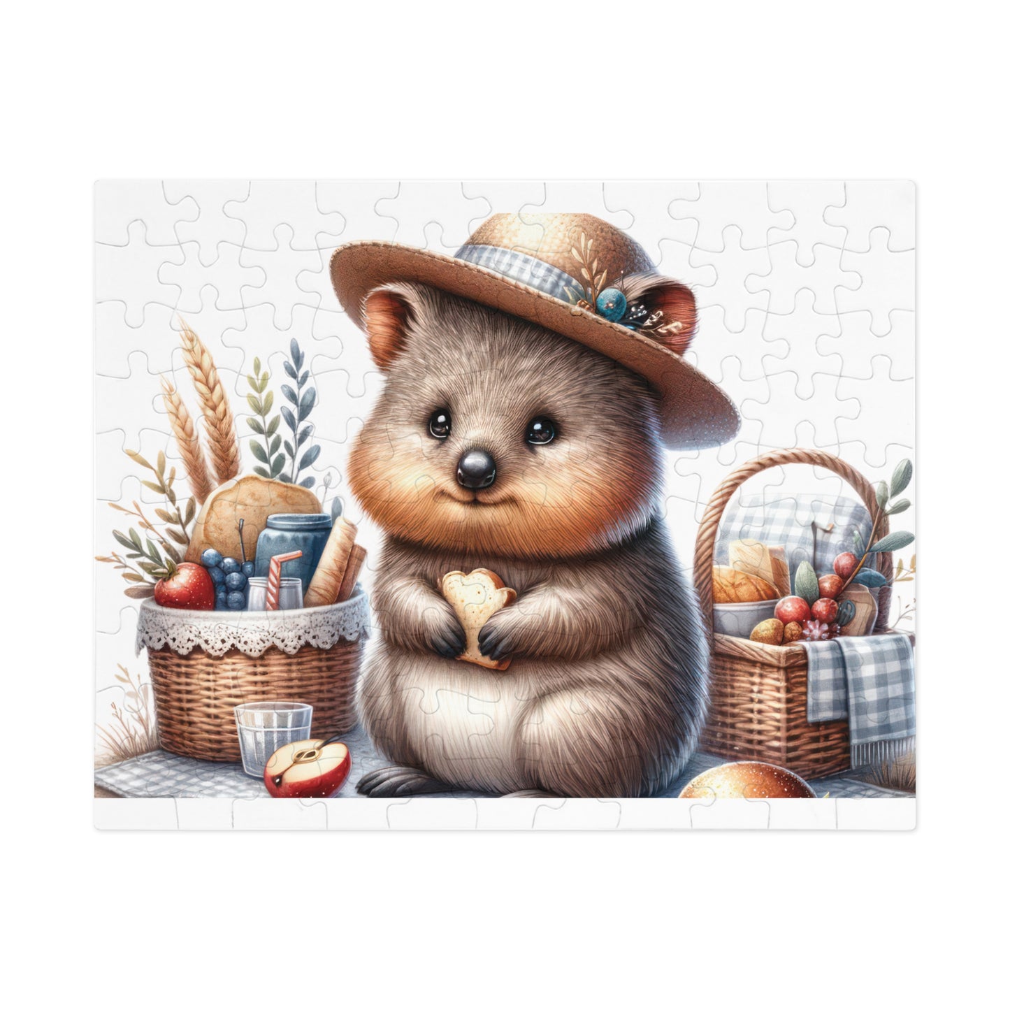 Jigsaw Puzzle in Tin, Australian Animals, Quokka, Personalised/Non-Personalised awd-1329 (30, 110, 252, 500,1000-Piece)