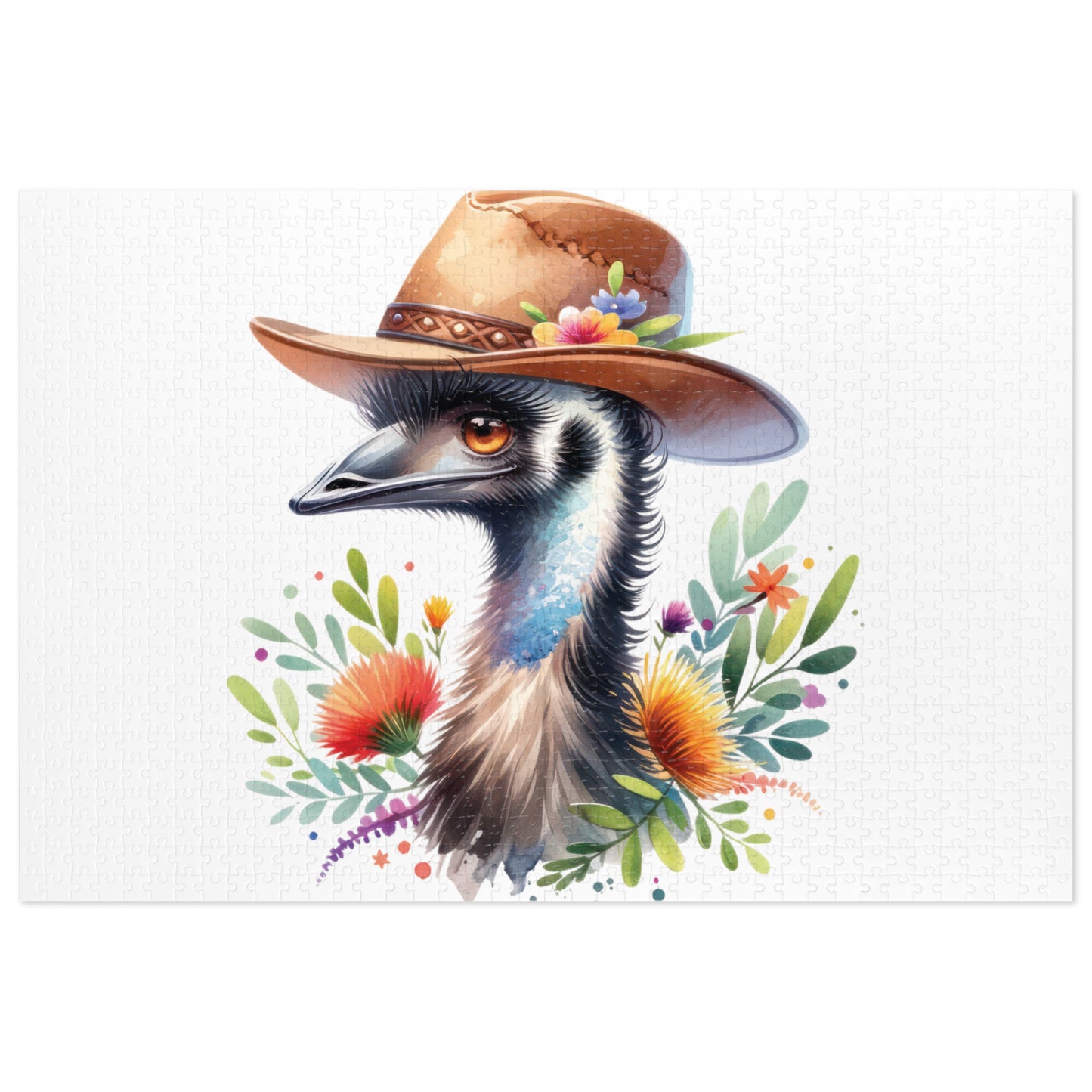 Jigsaw Puzzle in Tin, Australian Animals, Emu, Personalised/Non-Personalised, awd-1322 (30, 110, 252, 500,1000-Piece)