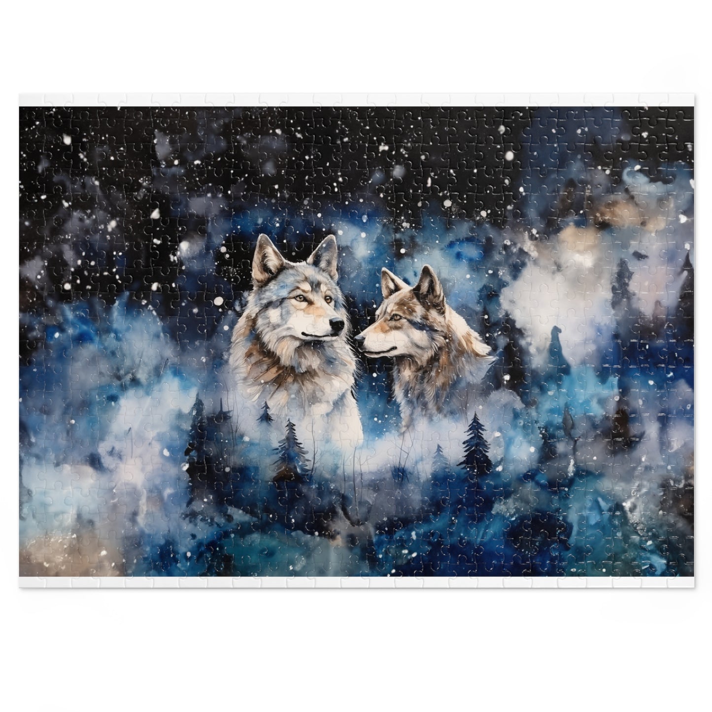 Puzzle, Wolves, Personalised/Non-Personalised (30, 110, 252, 500,1000-Piece)