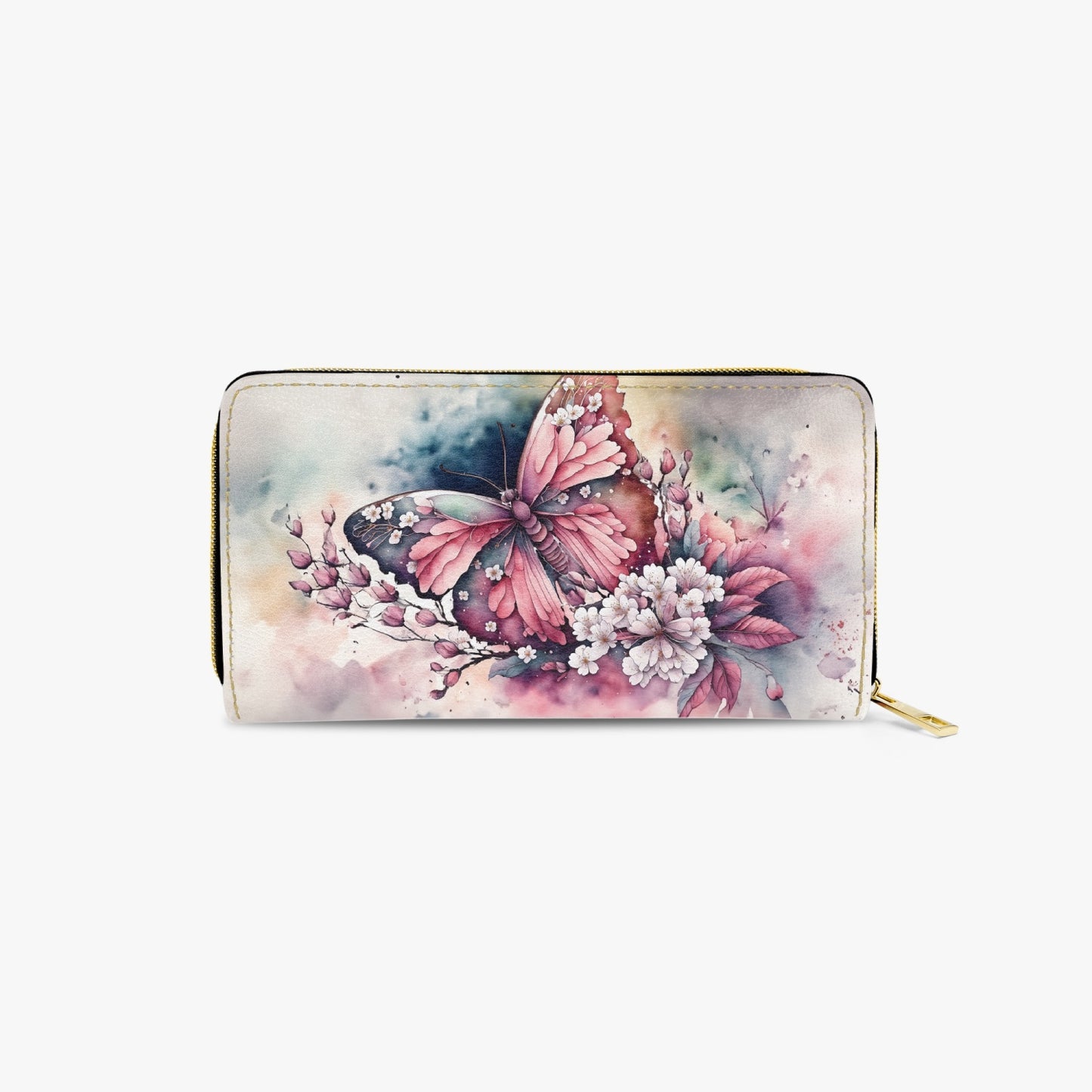 Long Type Zipper Purse, Butterfly Dreams, awd-550