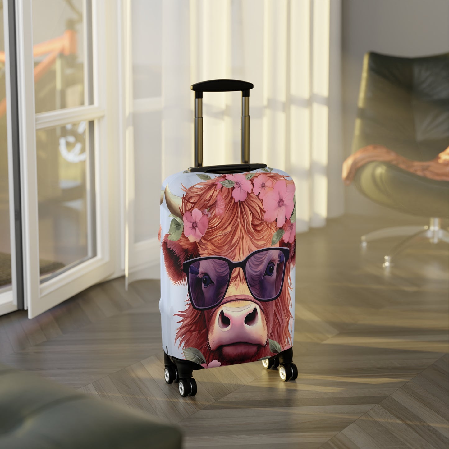 Luggage Cover, Highland Cow, awd-018