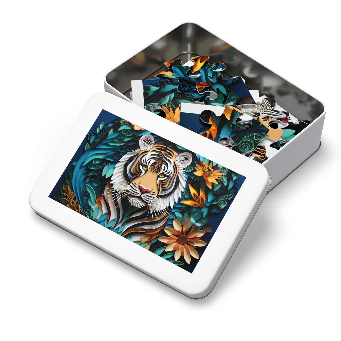 Jigsaw Puzzle, Tiger, Personalised/Non-Personalised (30, 110, 252, 500,1000-Piece)