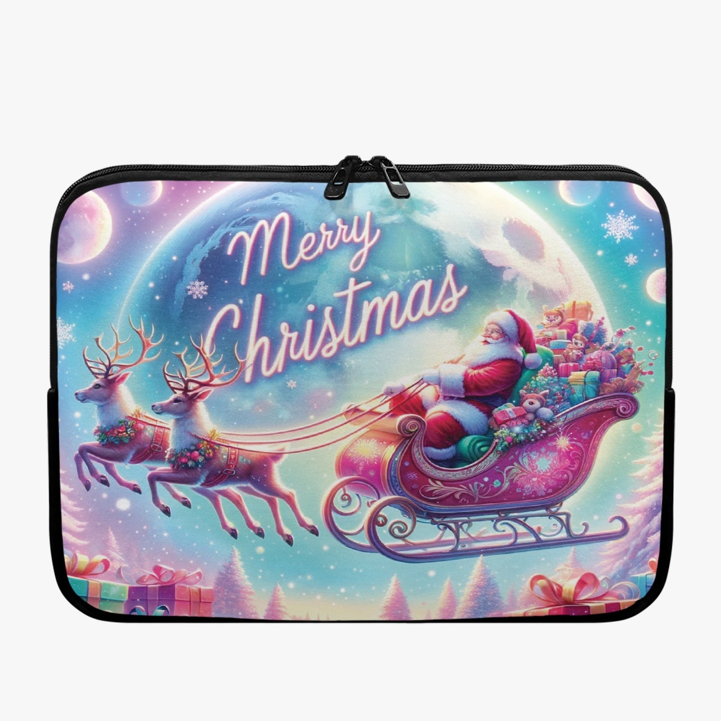 Laptop Sleeve - without handles - Christmas, Santa Sleigh