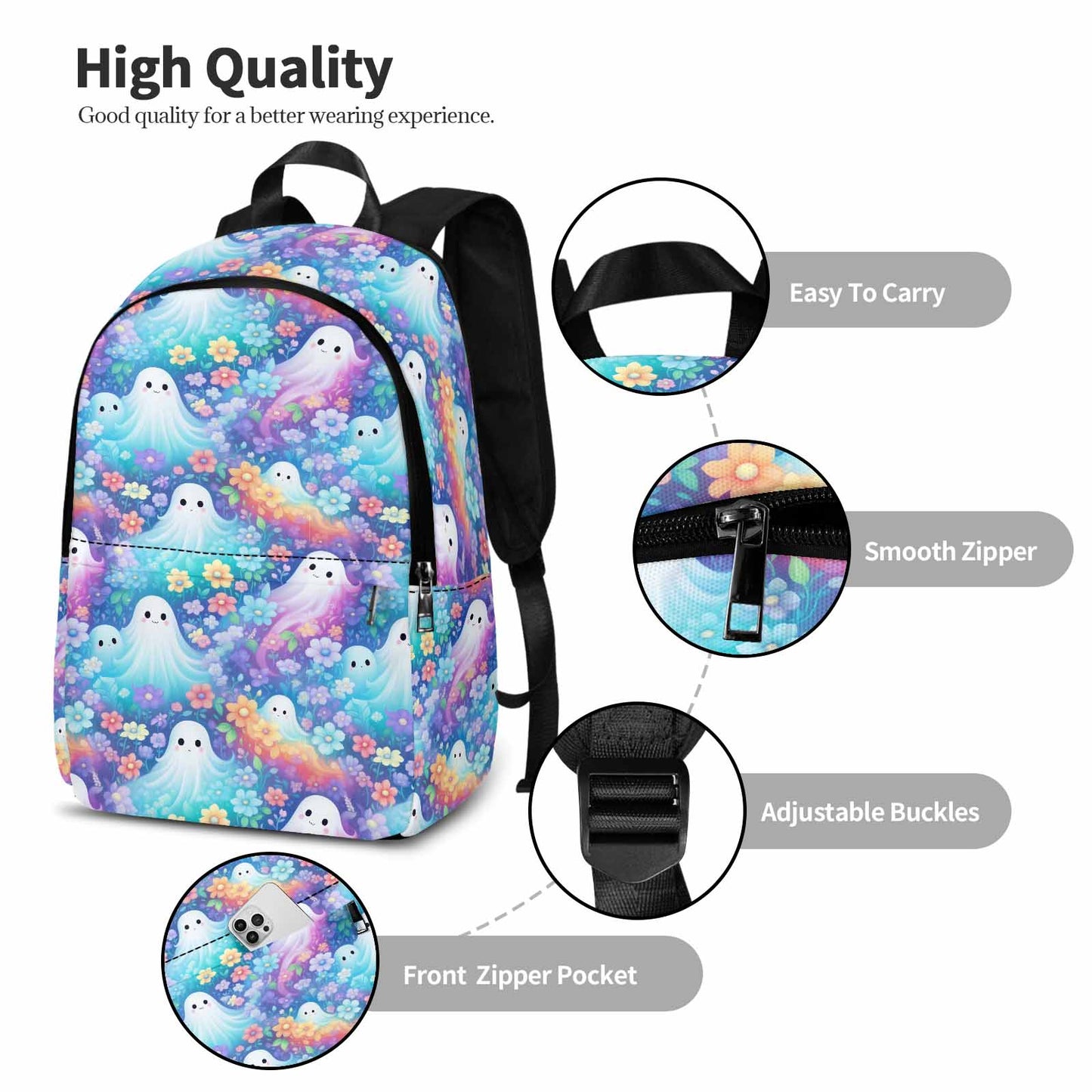 Pastel Halloween  Adult Casual Backpack