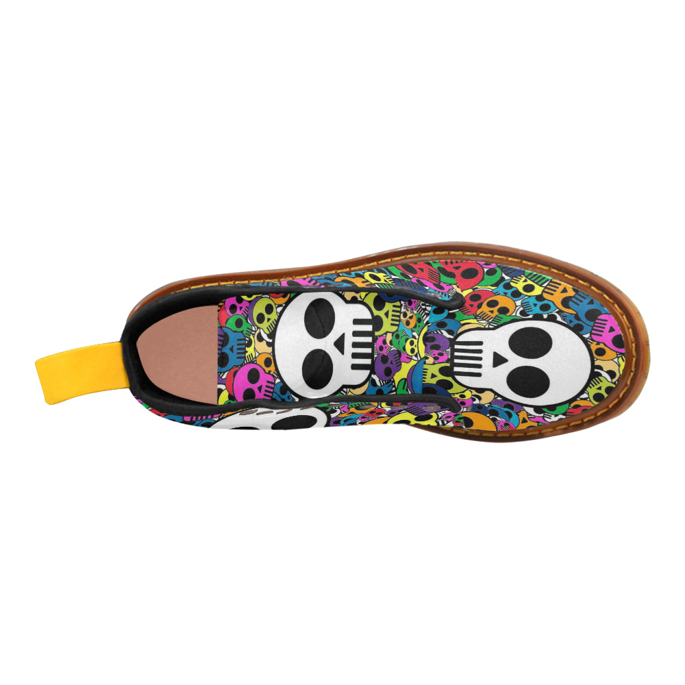 little color skull Martin Boots For Women Model 1203H