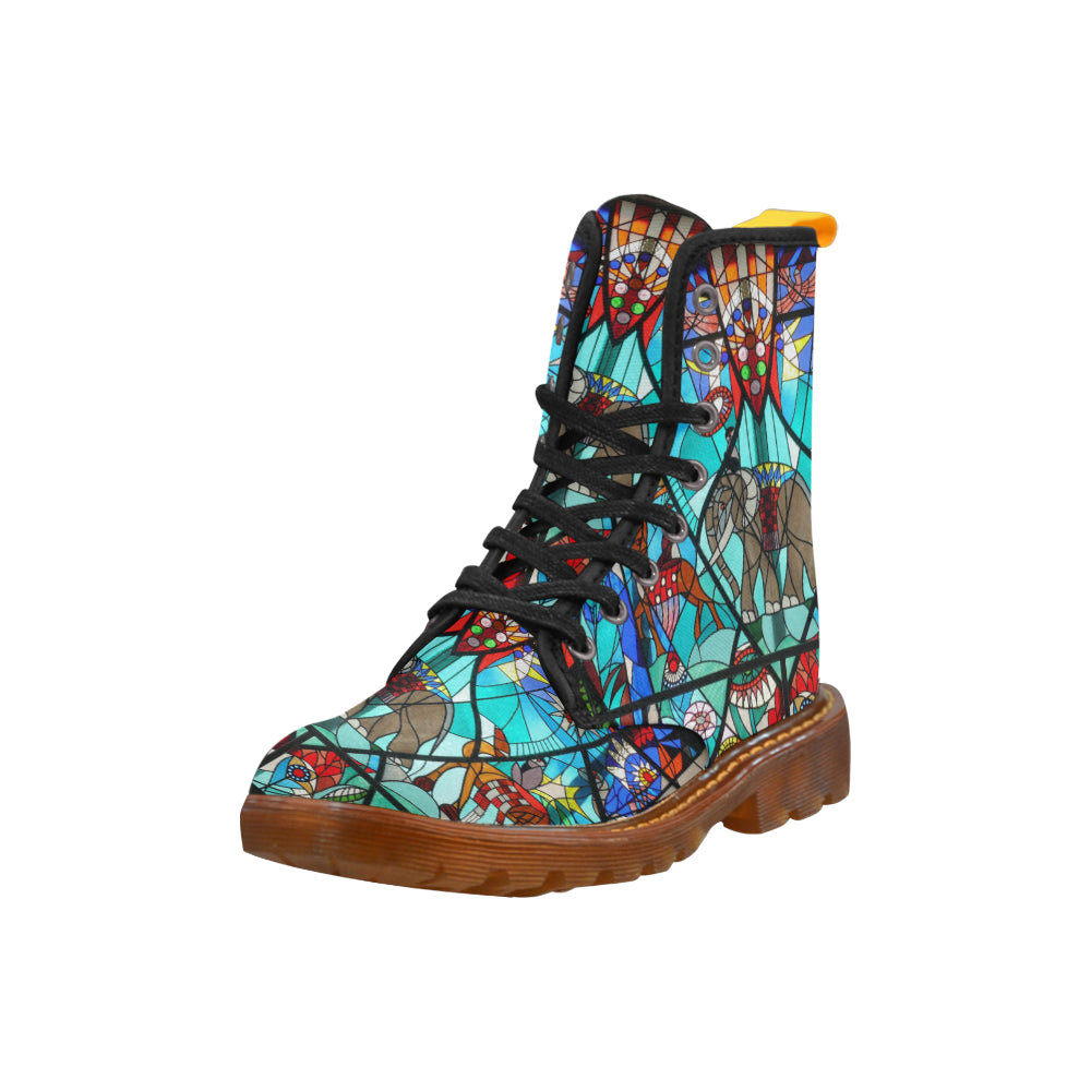 Stained Glass Window Martin Boots For Women Model 1203H