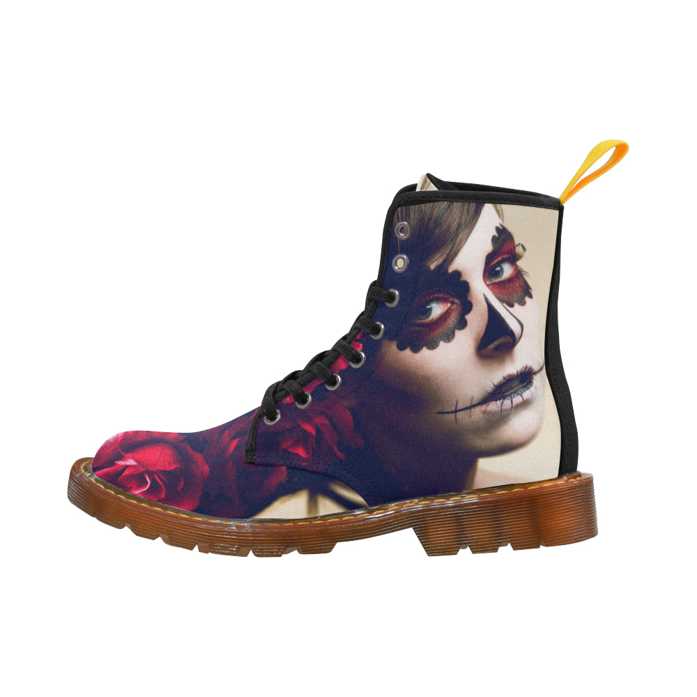 sugar skull Martin Boots For Women Model 1203H