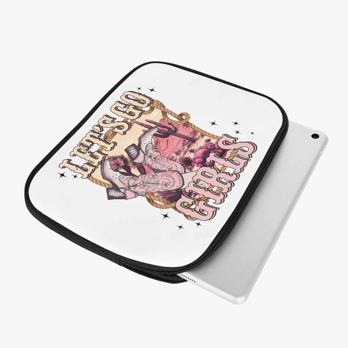 Tablet Sleeve - Country and Western, Let's go Girls, awd-549