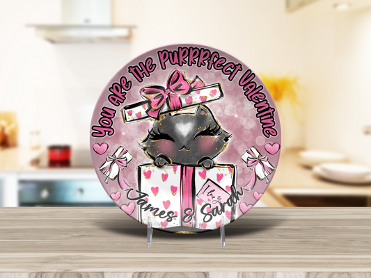 Personalised Valentines Couple Plate