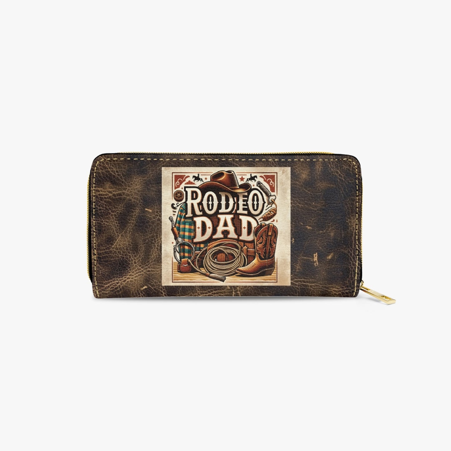 Long Type Zipper Purse, Rodeo Dad, awd-610