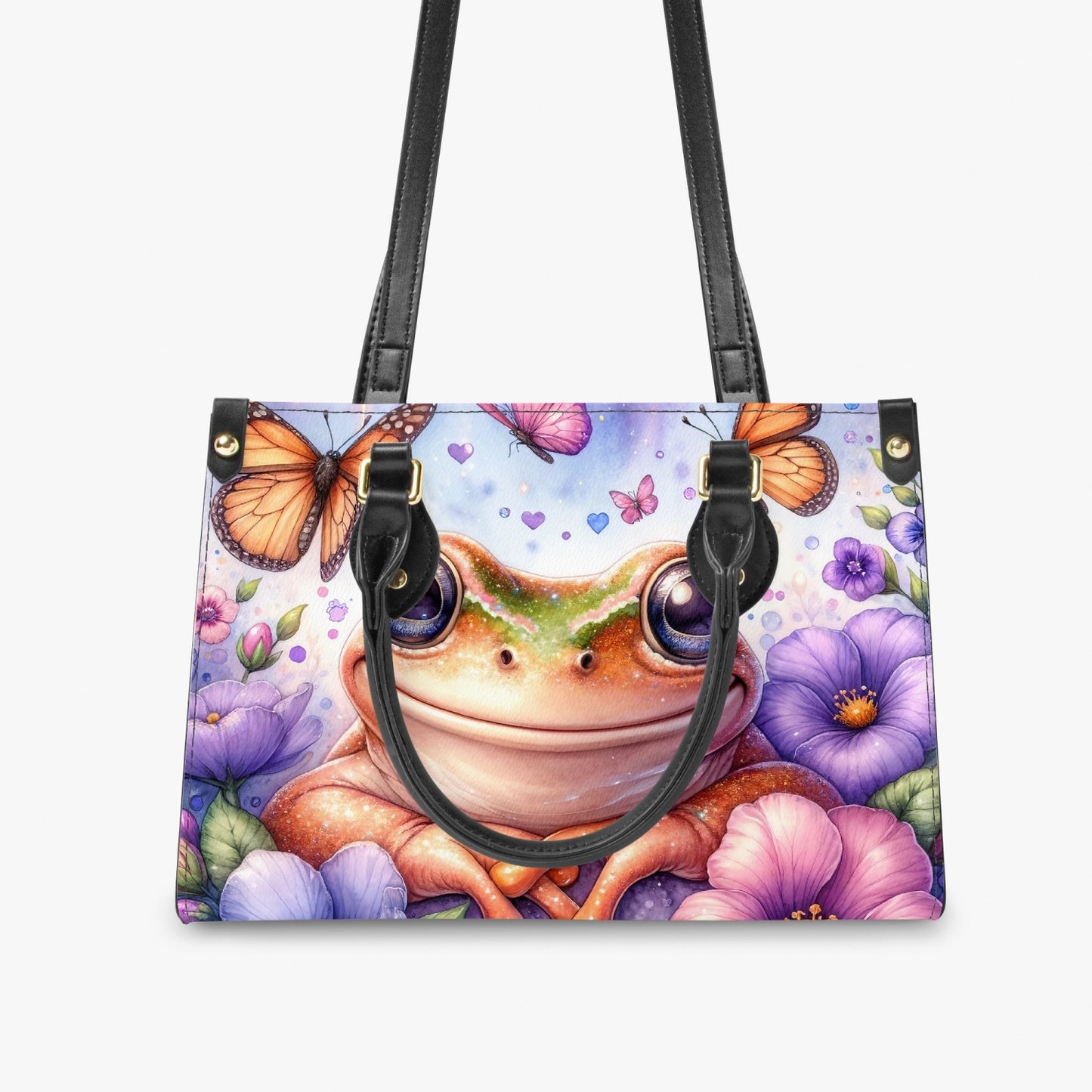 Women's Tote Bag - Long Strap - Frog