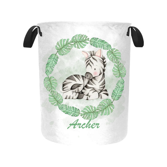 Laundry Basket Personalised Safari Animals