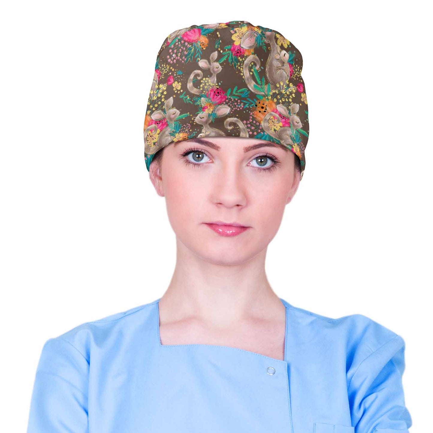 Nurse Scrub Cap Australian Kangaroos  Scrub Cap