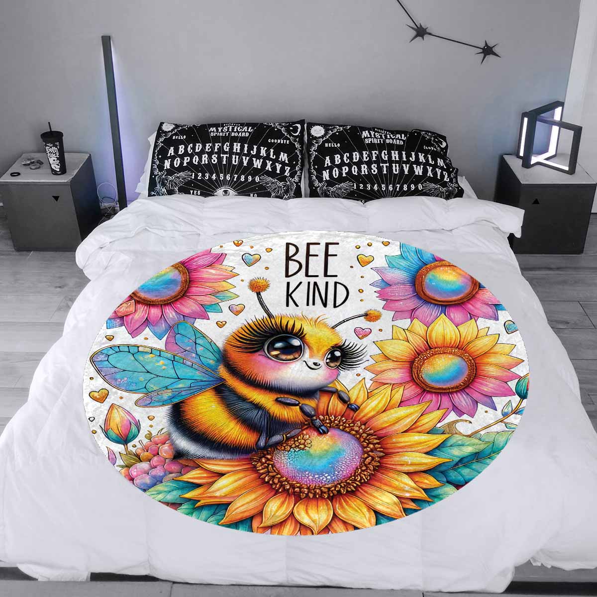 Be Kind Awd3510115  Circular Micro Fleece Blanket 60"