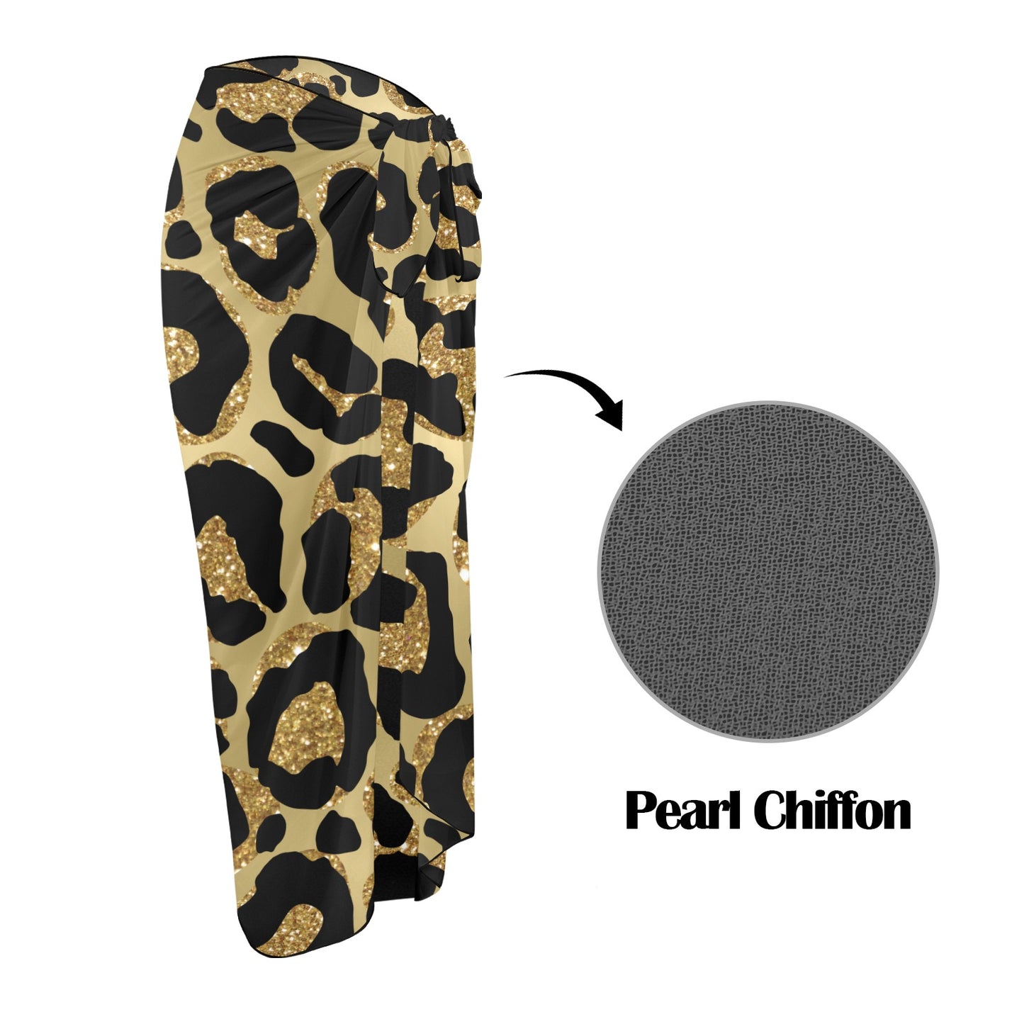 Animal Print 2 Long Beach Sarong Wrap