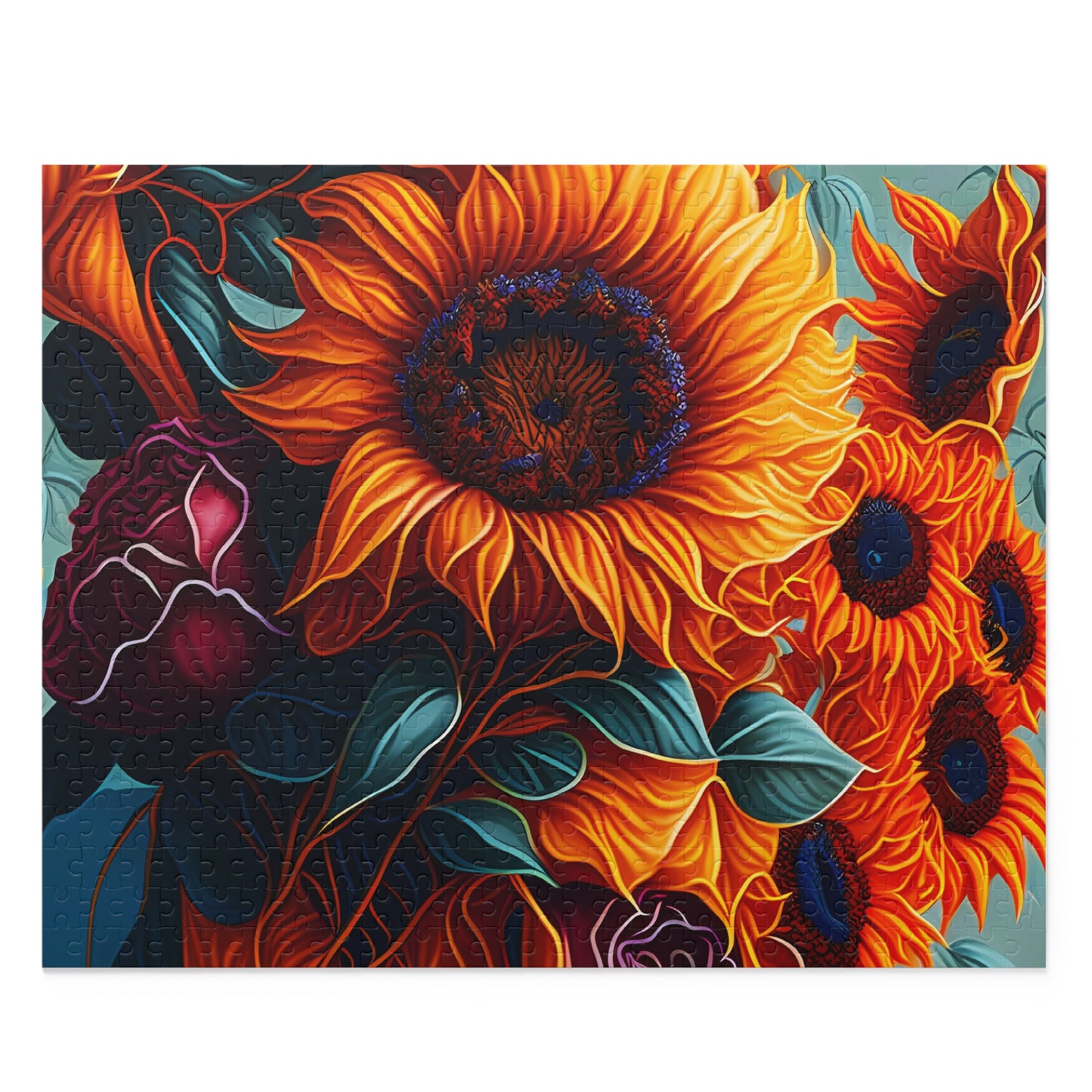 Puzzle, Sunflower  (120, 252, 500-Piece) awd-625