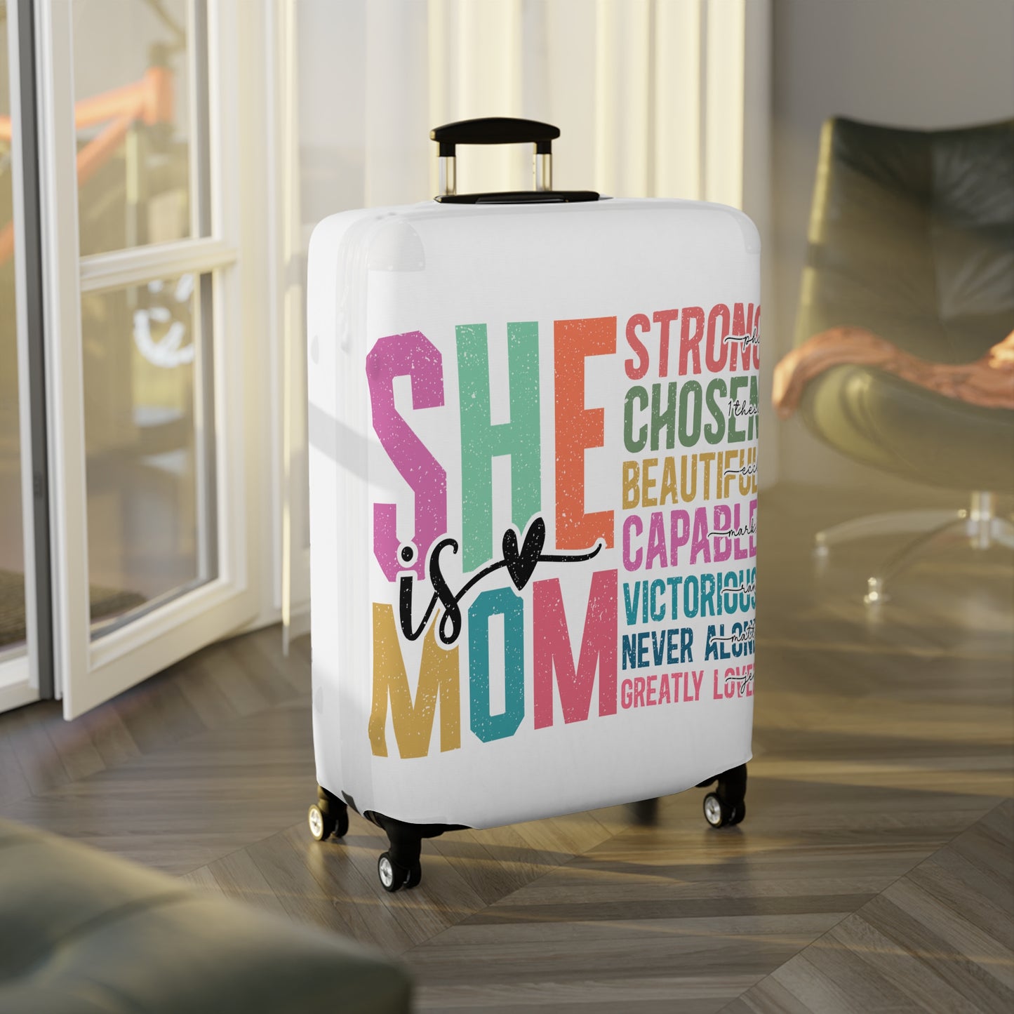 Luggage Cover, She is Mom, awd-5023