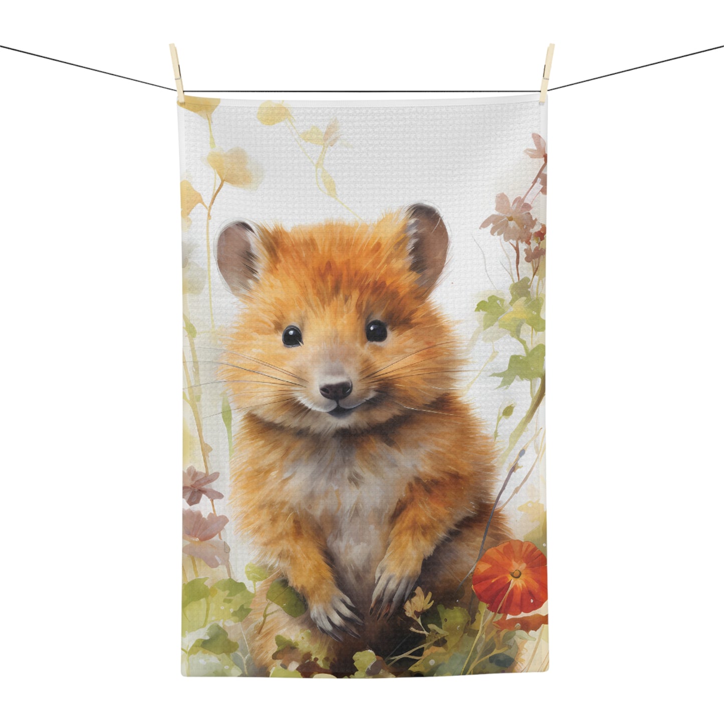 Microfiber Tea Towel, Australian Animals, Quokka