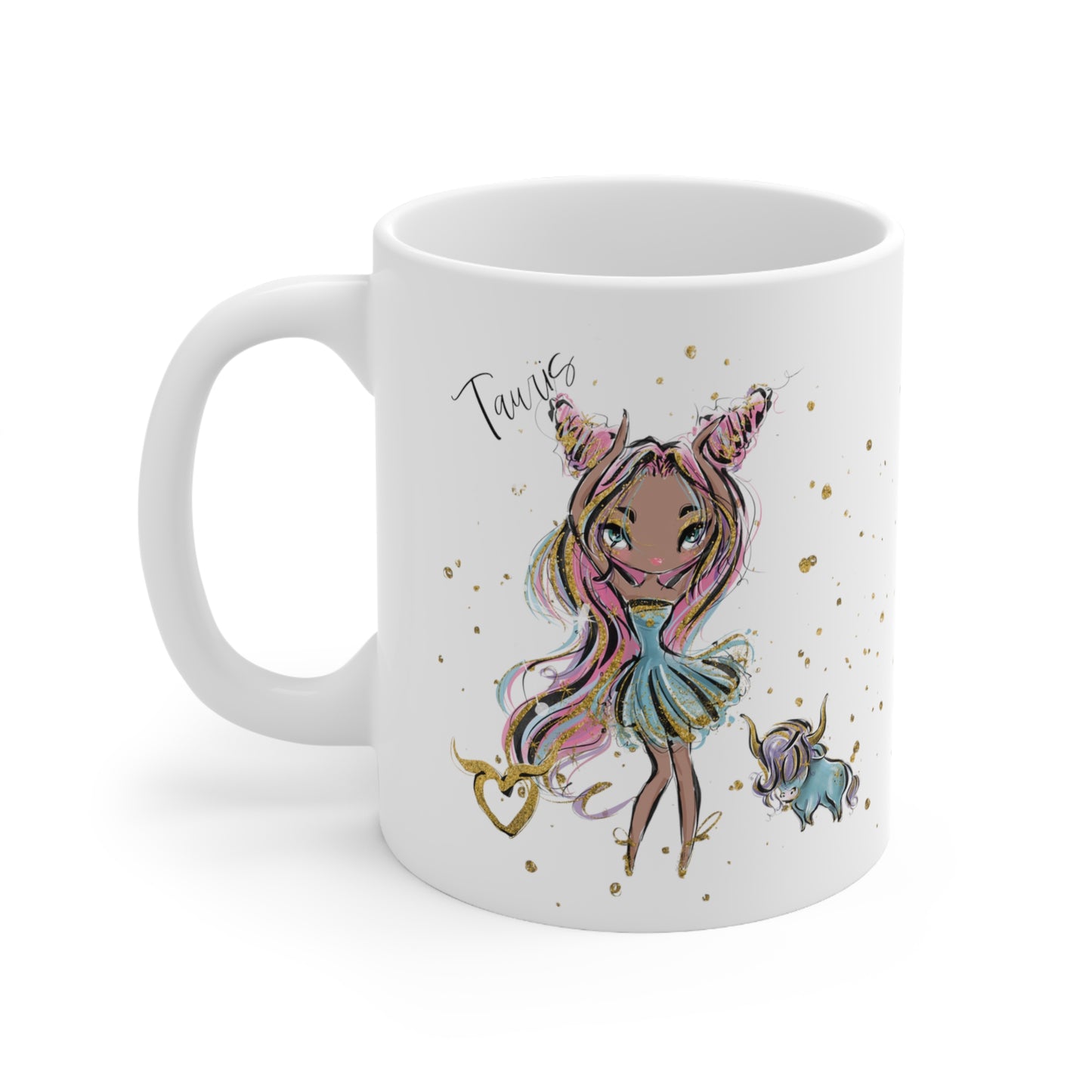 Zodiac Sign, Taurus, Ceramic Mug 11oz