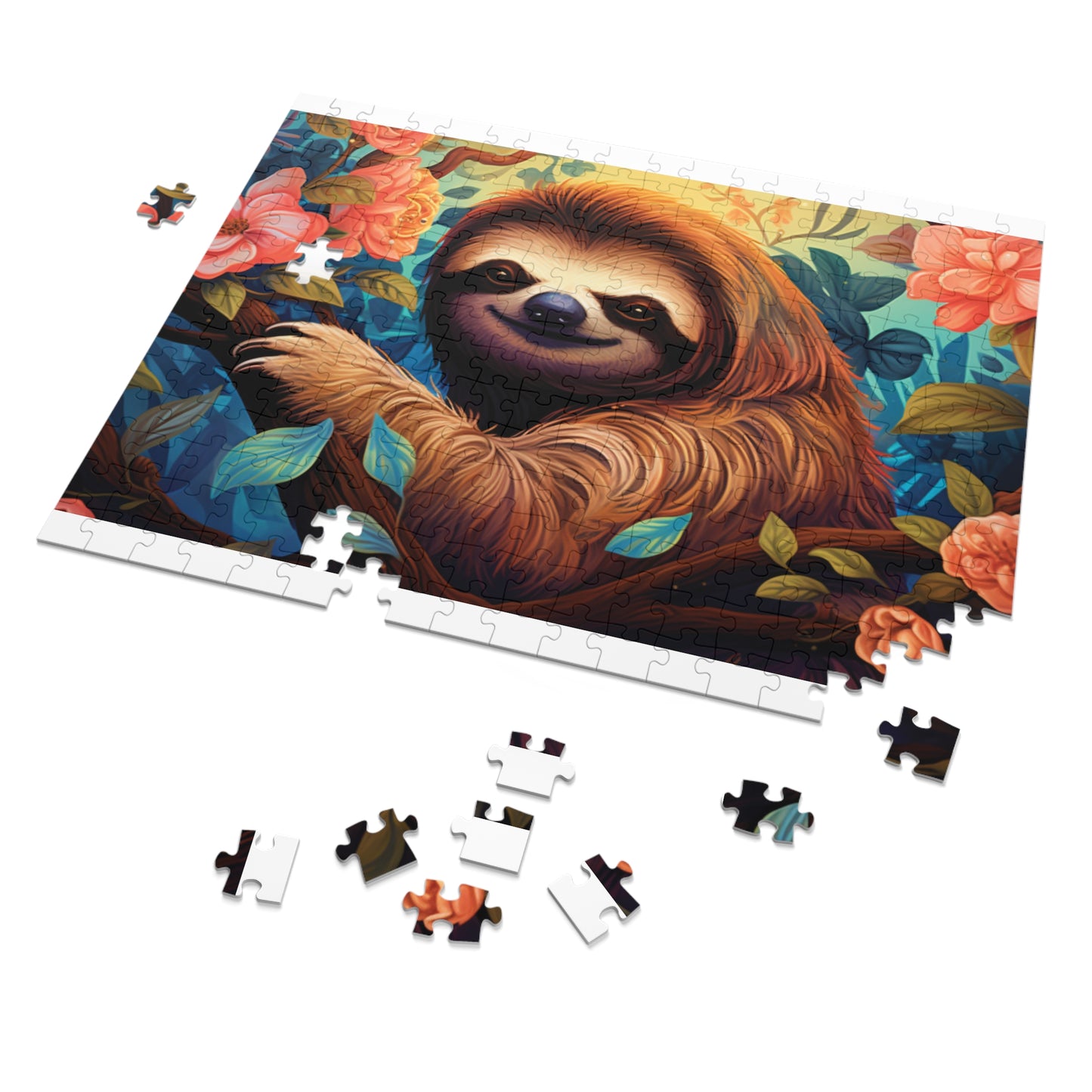 Jigsaw Puzzle, Sloth, Personalised/Non-Personalised (30, 110, 252, 500,1000-Piece)