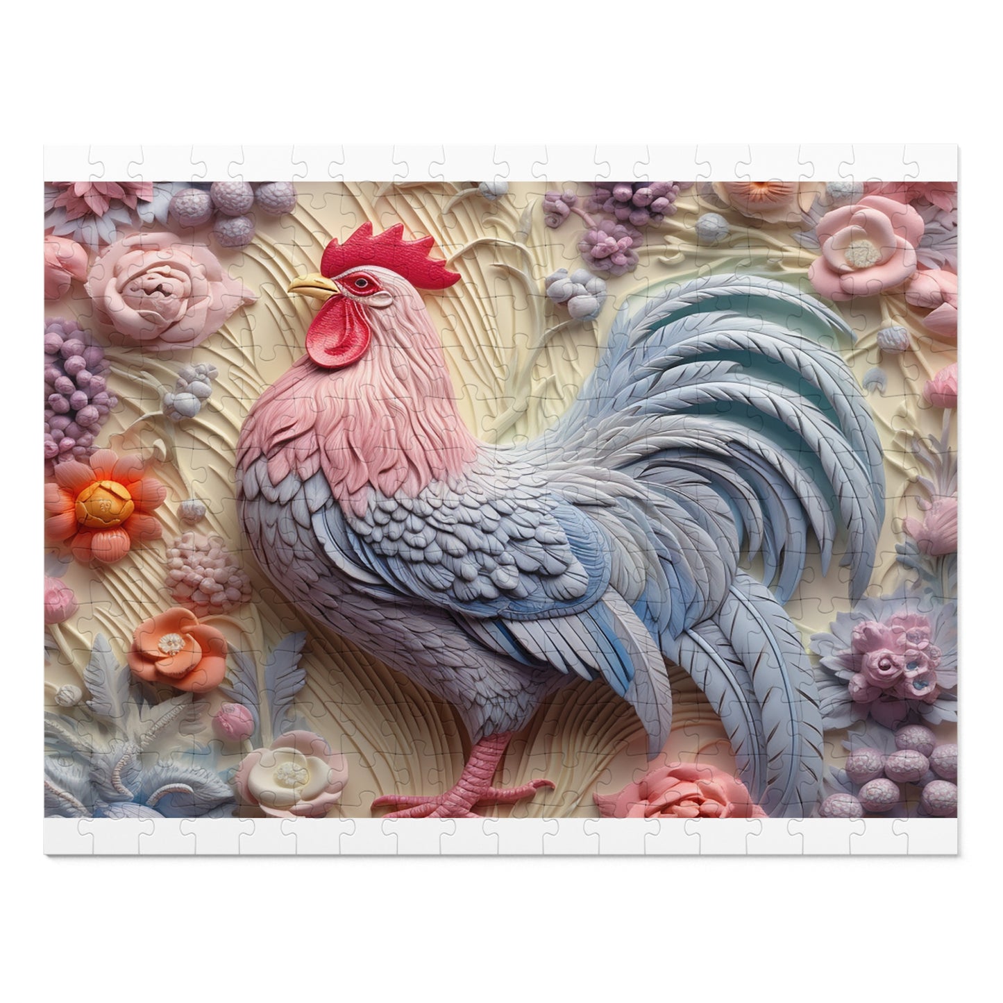 Jigsaw Puzzle, Chicken/Rooster, Personalised/Non-Personalised (30, 110, 252, 500,1000-Piece)