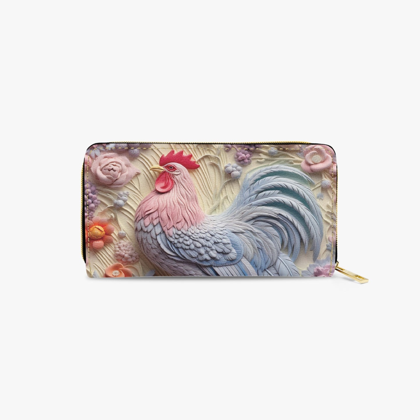 Long Type Zipper Purse - Chicken/Rooster