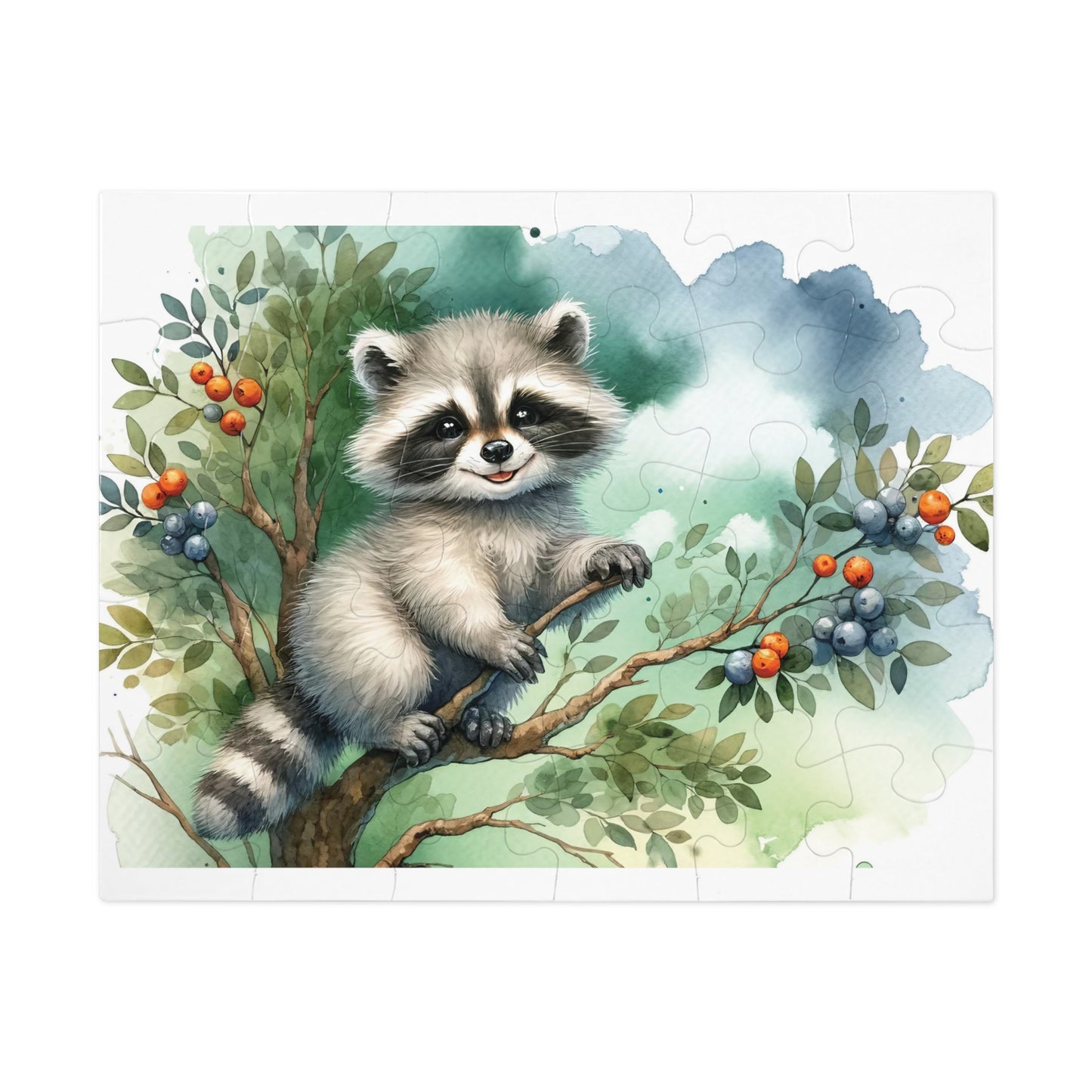 Jigsaw Puzzle, Racoon, Personalised/Non-Personalised (30, 110, 252, 500,1000-Piece)