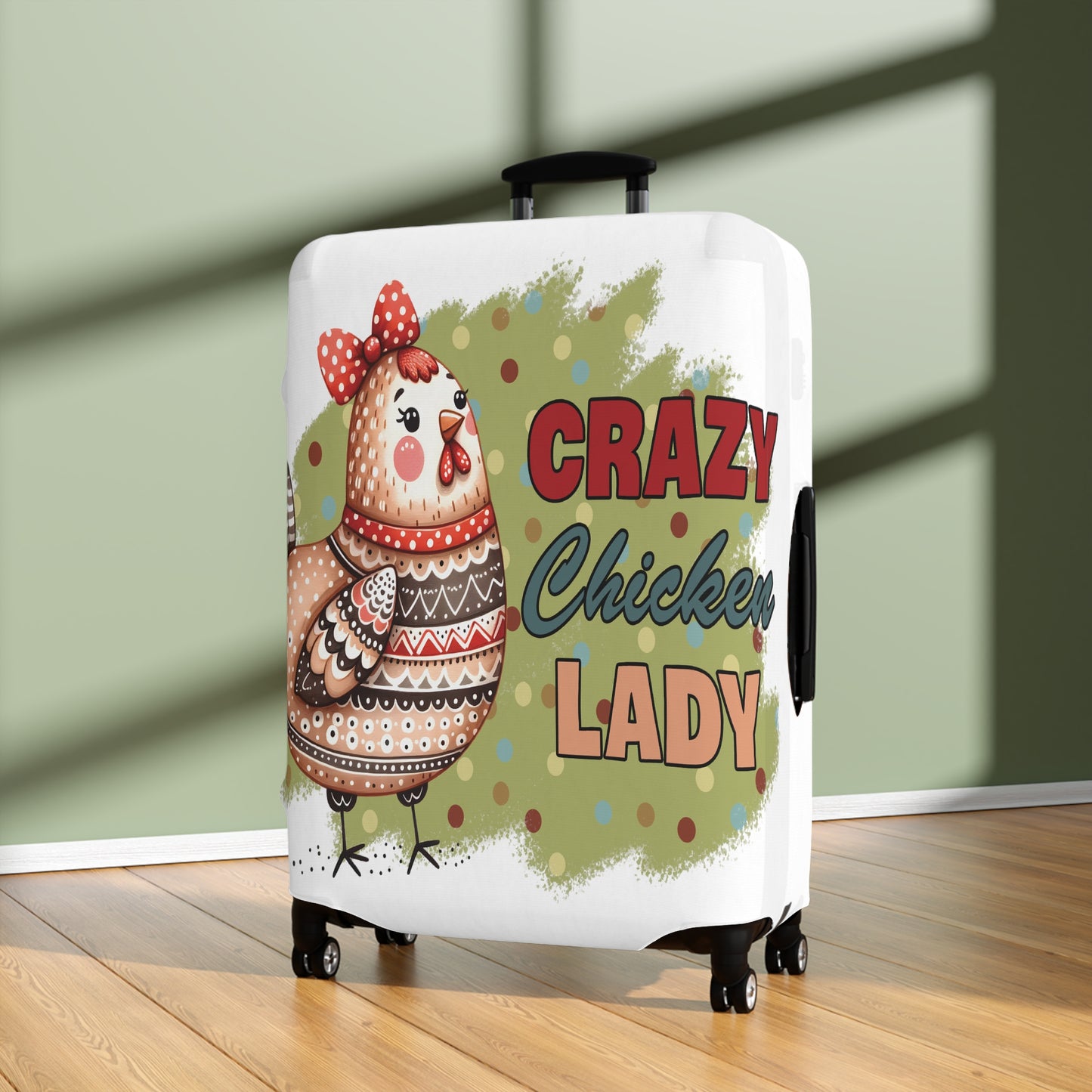 Luggage Cover, Chicken, Crazy Chicken Lady, awd-1265