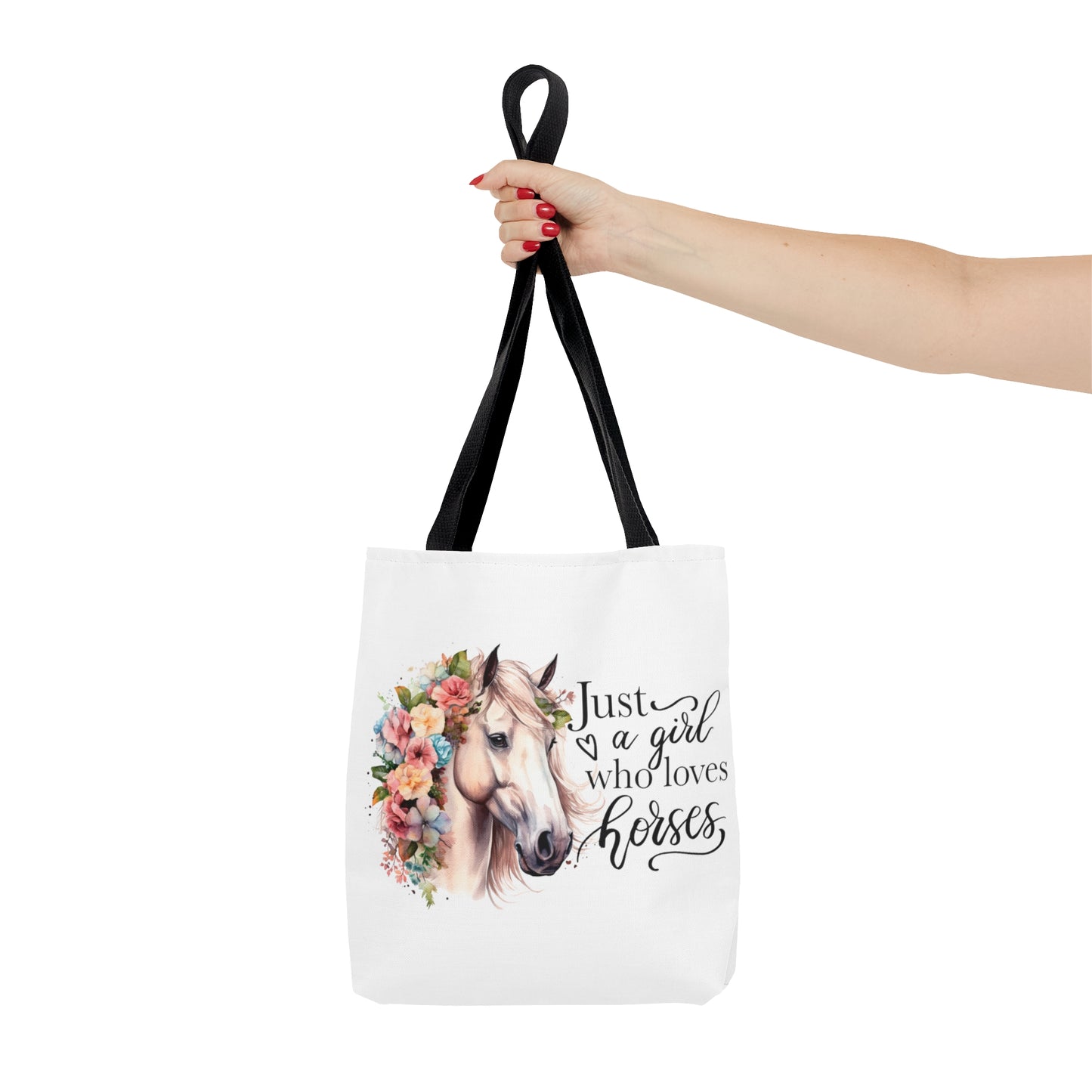 Tote Bag, Just a Girl who loves Horses, Personalised/Non-Personalised Tote bag