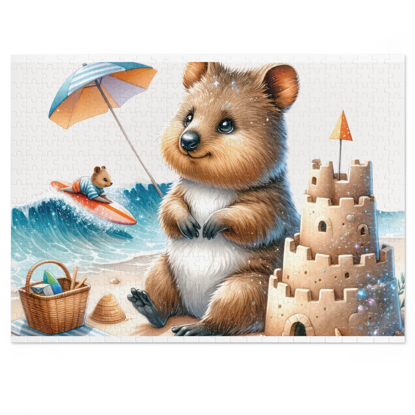 Jigsaw Puzzle in Tin, Australian Animals, Quokka, Personalised/Non-Personalised, awd-1325 (30, 110, 252, 500,1000-Piece)