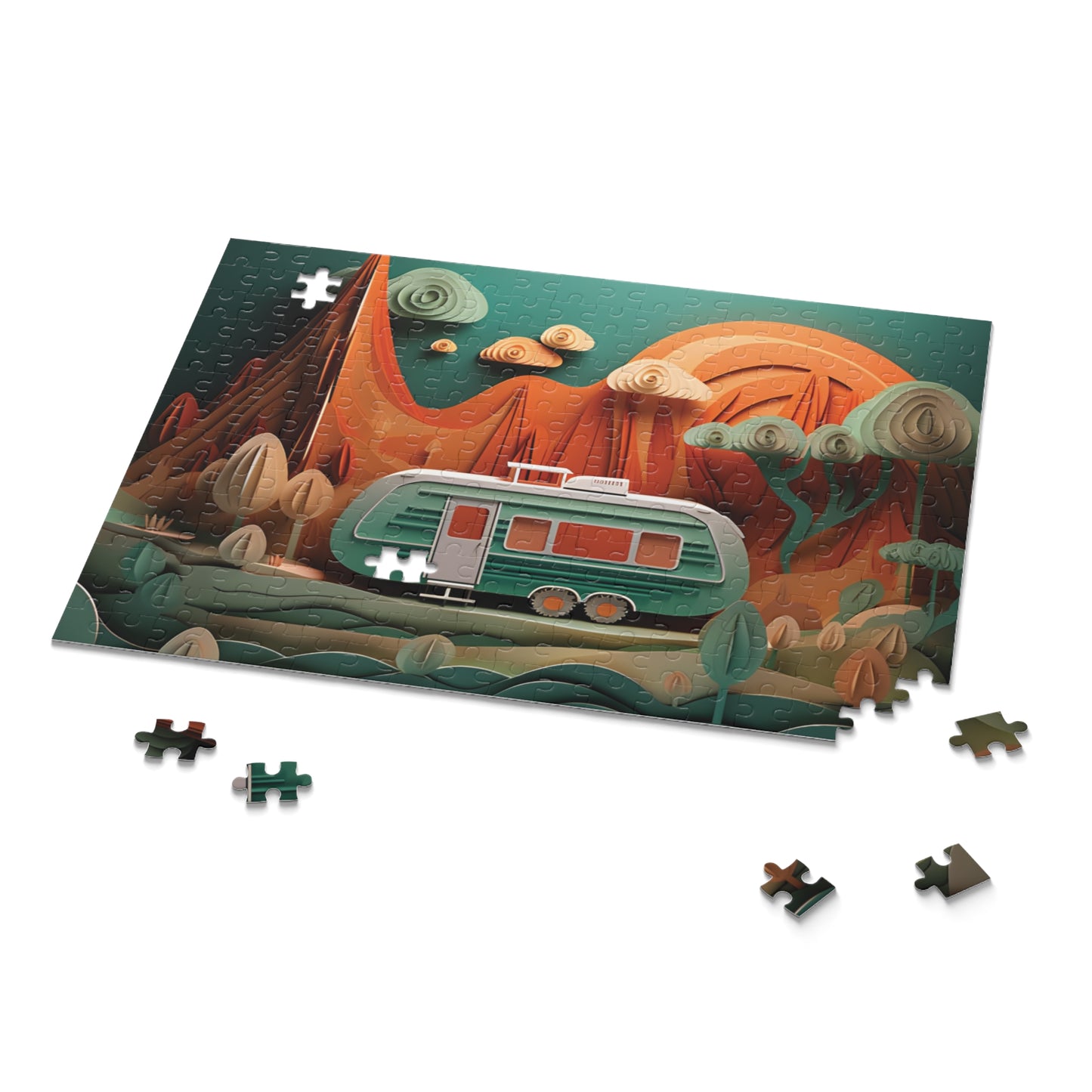 Puzzle, Camping, Caravan (120, 252, 500-Piece) awd-560