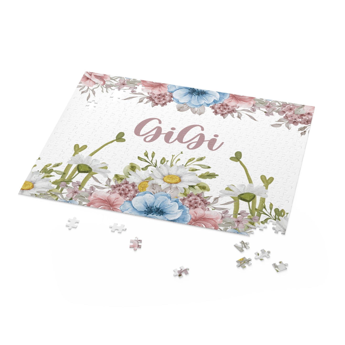 Personalised/Non-Personalised Puzzle, Floral, GiGi (120, 252, 500-Piece)