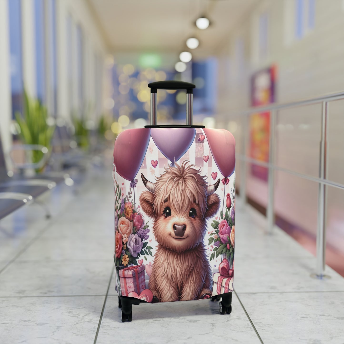 Luggage Cover, Highland Cow, awd-1453