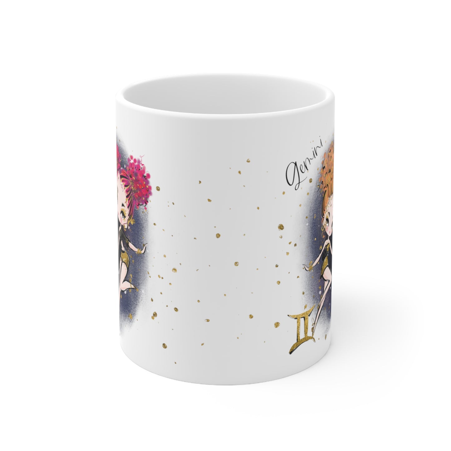 Personalised/Non Personalised Zodiac Sign, Gemini, Ceramic Mug 11oz