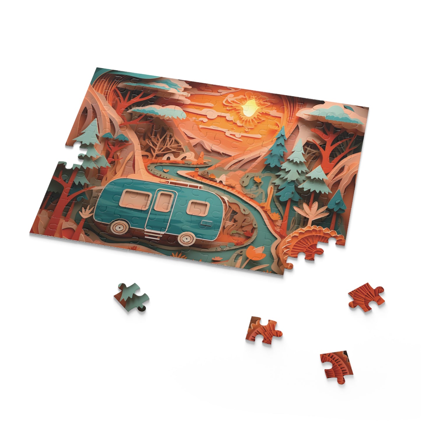 Puzzle, Camping, Caravan (120, 252, 500-Piece) awd-561