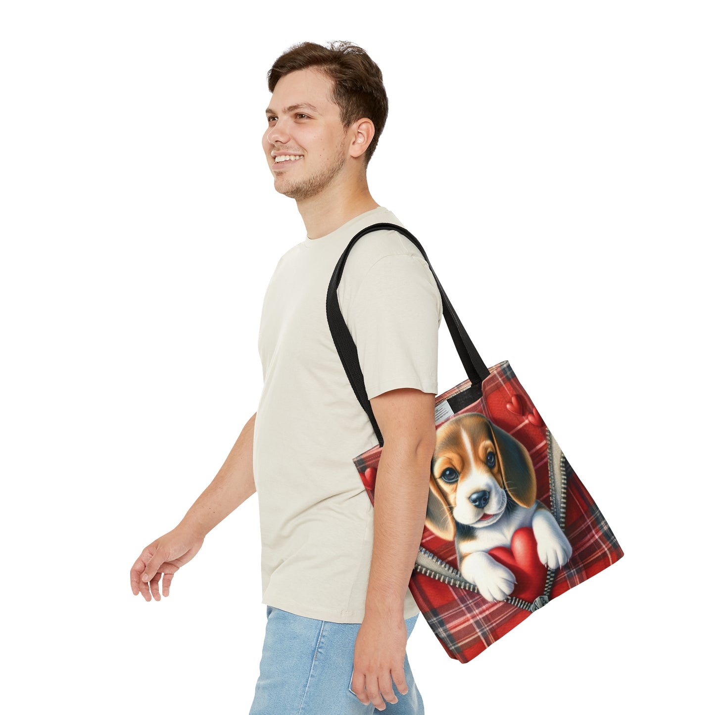 Tote Bag, Cute Dog, Personalised/Non-Personalised Tote bag