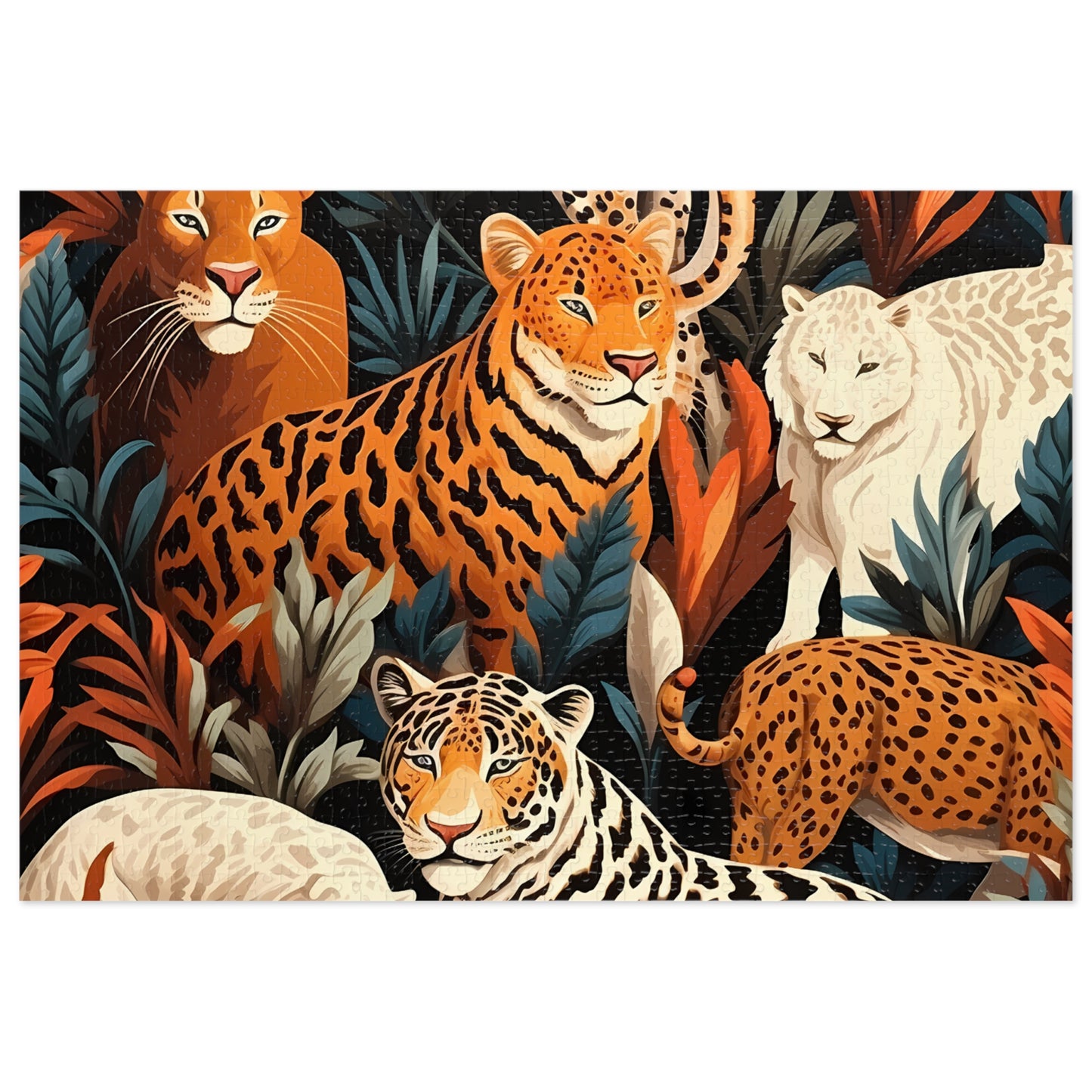 Jigsaw Puzzle, Leopard, Personalised/Non-Personalised (30, 110, 252, 500,1000-Piece)