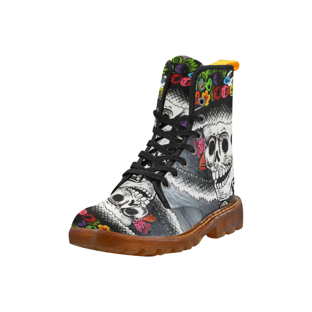 skull Martin Boots For Women Model 1203H